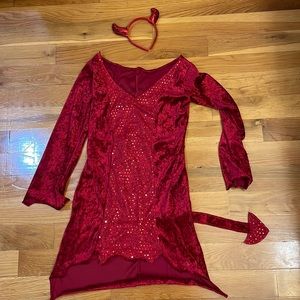 Vintage Red Devil Costume